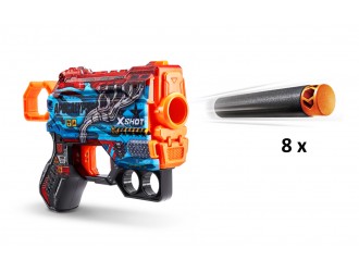 Blaster X-Shot Skins Menace Gun cu 8 cartuse 6 tipuri 25532