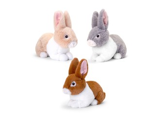 Jucarie de plus iepuras Bunnies 25cm Keeleco 3 tipuri