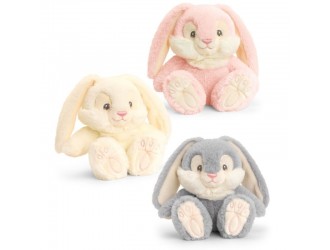 Jucarie de plus iepuras Patchfoot Rabbits 22cm Keeleco 3 tipuri