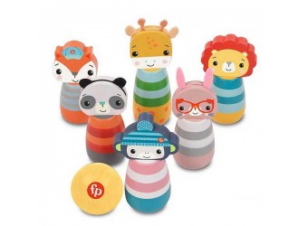 Игровой набор с деревянными животными и мячом Fisher-Price