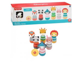 Игровой набор с деревянными животными и мячом Fisher-Price