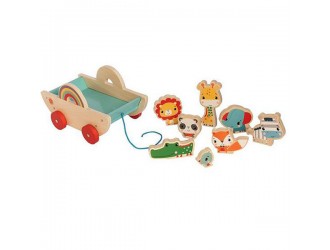 Fisher-Price 8 фигурок животных, деревянная игрушка