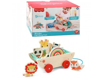 Fisher-Price 8 фигурок животных, деревянная игрушка