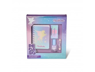 MR11962 Set produse cosmetice copii Galaxy Dreams Notebook & Beauty Martinelia