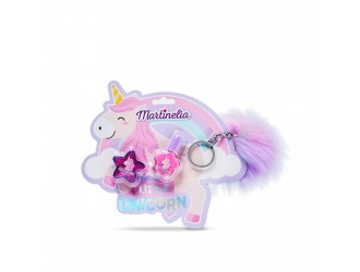 Setul lac de unghii, balsam si breloc Little Unicorn Martinelia 11936