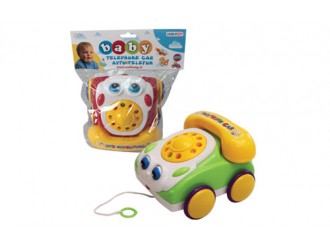 Jucarie Telefon cu roti de tras Unikatoy 23865