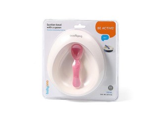 Тарелка на присоске с ложкой NEW BabyOno