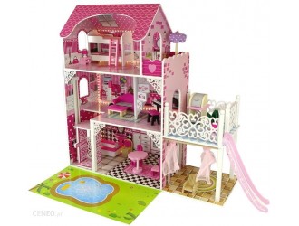 10217 Деревянный кукольный домик Надя, светло-розовый