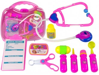 Set Docor in valiza roz