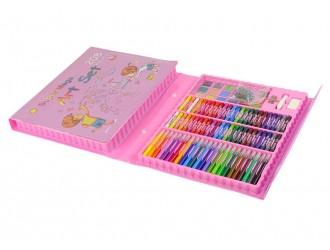 Чемодан с 208 элементами для рисования XXL Super Mega art Set