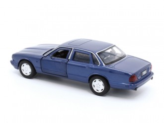 Macheta auto Jaguar XJ6, 1:36, Sapphire Blue, TAYUMO Mecanism pull-back, sincron