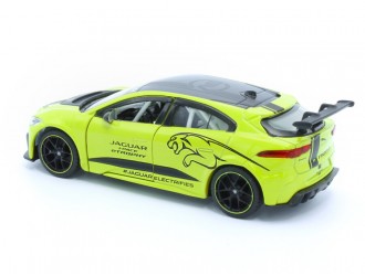 Macheta auto Jaguar I-PACE e-TROPHY, 1:36, Green, TAYUMO Mecanism pull-back, sincron