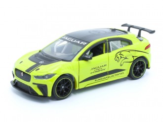 Macheta auto Jaguar I-PACE e-TROPHY, 1:36, Green, TAYUMO Mecanism pull-back, sincron
