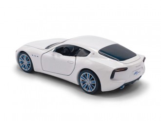 Macheta auto Maserati Alfieri 2014 Concept, 1:36, White, TAYUMO Mecanism pull-back, sincron