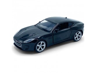 Macheta auto Jaguar F-Type, 1:36, Black, TAYUMO Mecanism pull-back, sincron