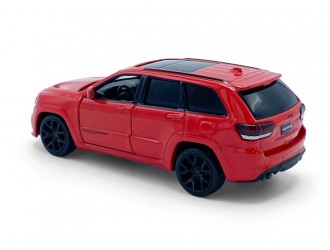 Модель автомобиля Jeep Grand Cherokee Trackhawk, 1:36, Красный Механизм обратного хода, синхрон