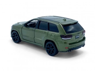 Модель автомобиля Jeep Grand Cherokee Trackhawk, 1:36, Зеленый Механизм обратного хода, синхрон