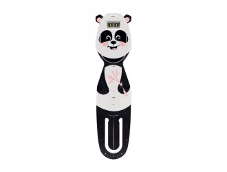 Lanterna- Semn de carte flexibil Panda culoare alb-negru FlexiligRechargeable, USB