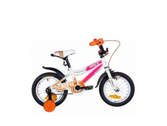 Bicicleta ST Formula  14" RACE  raма-8,5 2021  alb-liliac cu orange