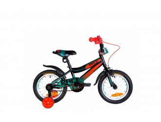 Bicicleta ST Formula  14" RACE  raма-8,5 2021  negru-orange cu azuriu