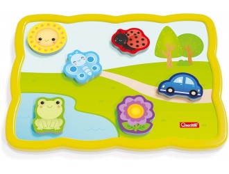 Двойной магнитный пазл Smart Puzzle Colors 13 эл. Quercetti