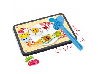 Креативная игра с молотком и гвоздями Tap Tap Food Quercetti