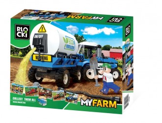 Конструктор Трактор с баком для удобрений Blocki MyFarm Трактор с баком для удобрений