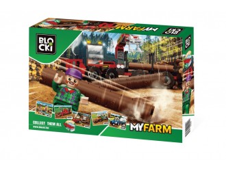 Конструктор MyFarm Tree Harbour Blocki Forestry Truck