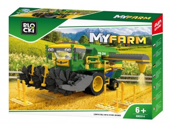 Конструктор Сельскохозяйственный комбайн 371 эл.Блоки MyFarm Harvester