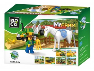 Конструктор Трактор 43 эл. Блоки MyFarm Малый трактор