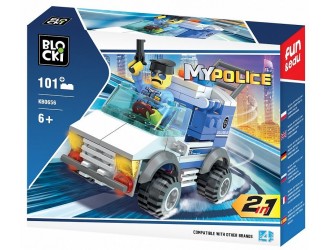 Set de constructie 2in1 Masina 101 el. Blocki MyPolice