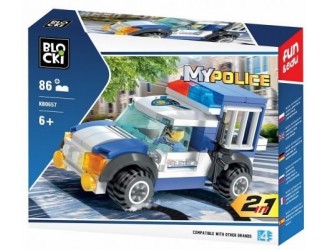 Set de constructie 2in1 Masina 86 el. Blocki MyPolice