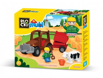 Set blocuri constructie Aventura la Ferma 11 el. Blocki Mubi