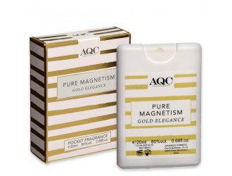 Apa de toaleta AQC FRAGRANCES PURE MAGNETISM GOLD ELEGANCE POCKET 20ml