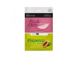 Set 2 masti faciale Skincare Essential Duo Pink Clay & Papaya IDC Institute