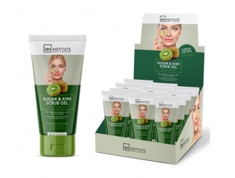 Scrub gel pe baza de zahar si kiwi pentru fata si buze IDC Institute 60 ml