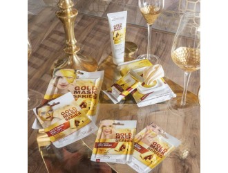 Masca pentru fata cu efect anti-imbatranire cu acid hialuronic si colagen Gold IDC Institute 60gr
