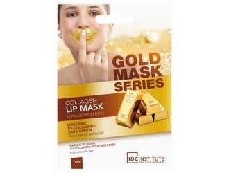 Masca pentru buze cu efect de stralucire si anti-imbatranire Gold collagen IDC Institute