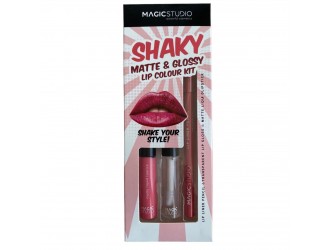 Набор блесков для губ и карандашей Shaky, Matte and Glossy, Magic Stuido, 2 г