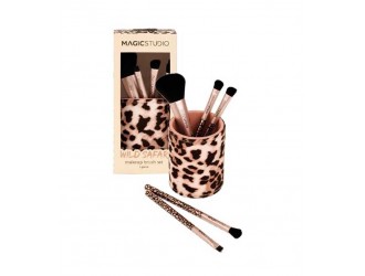 Set 6 pensule cu suport Wild Safari Magic Studio