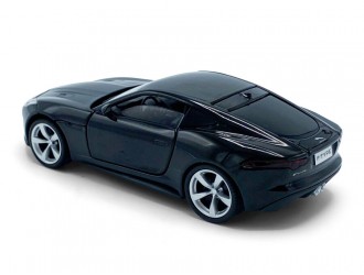 Модель автомобиля Jaguar F-Type, 1:32, Черный, активное рулевое управление, передние колеса, подвески, свет и звук