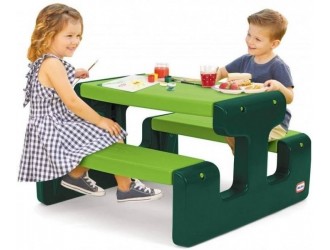 174131E3 Masa de picnic pentru copii Large Go Green Little Tikes