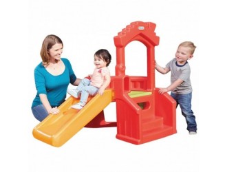 173080E3 Красно-оранжевая мини-площадка Little Tikes Climb and Slide