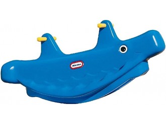 487910070 Балена-качалка с двумя сиденьями синяя Little Tikes