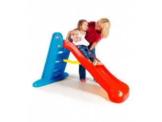 488410060 Красно-синяя складная горка Little Tikes среднего размера