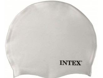 Силиконовая шапочка для плавания, 8+, 3 цвета, INTEX