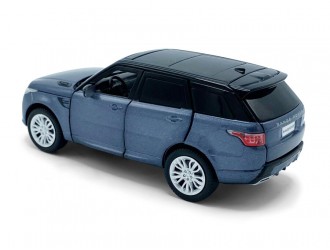 Range Rover Sport модель автомобиля, 1:32, Stornoway Grey Выдвижной механизм, свет и звук