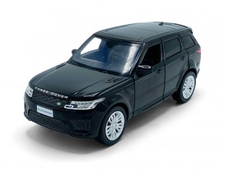 Range Rover Sport модель автомобиля, 1:32, Черный Выдвижной механизм, свет и звук