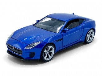 Модель автомобиля Jaguar F-Type, 1:32, Синий, активное рулевое управление - передние колеса, подвеска, свет и звук