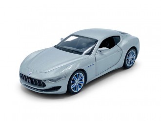 Maserati Alfieri модель автомобиля, 1:32, Серебро, активное рулевое управление - передние колеса, подвеска, свет и звук